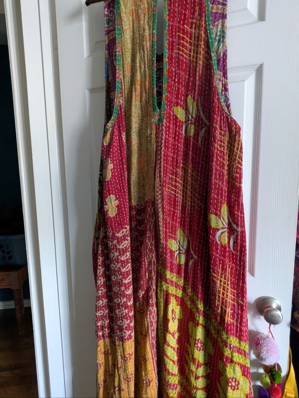 Kantha Bae Sleeveless V-neck Harmony Maxi Dress With POCKETS! - Picture 6 of 6
